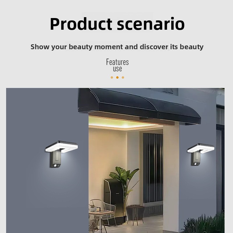 새로운 스마트 야외 접이식 태양 벽 램프 유럽 스타일  - Outdoor Lighting With Motion Sensor 리뷰 및 가격