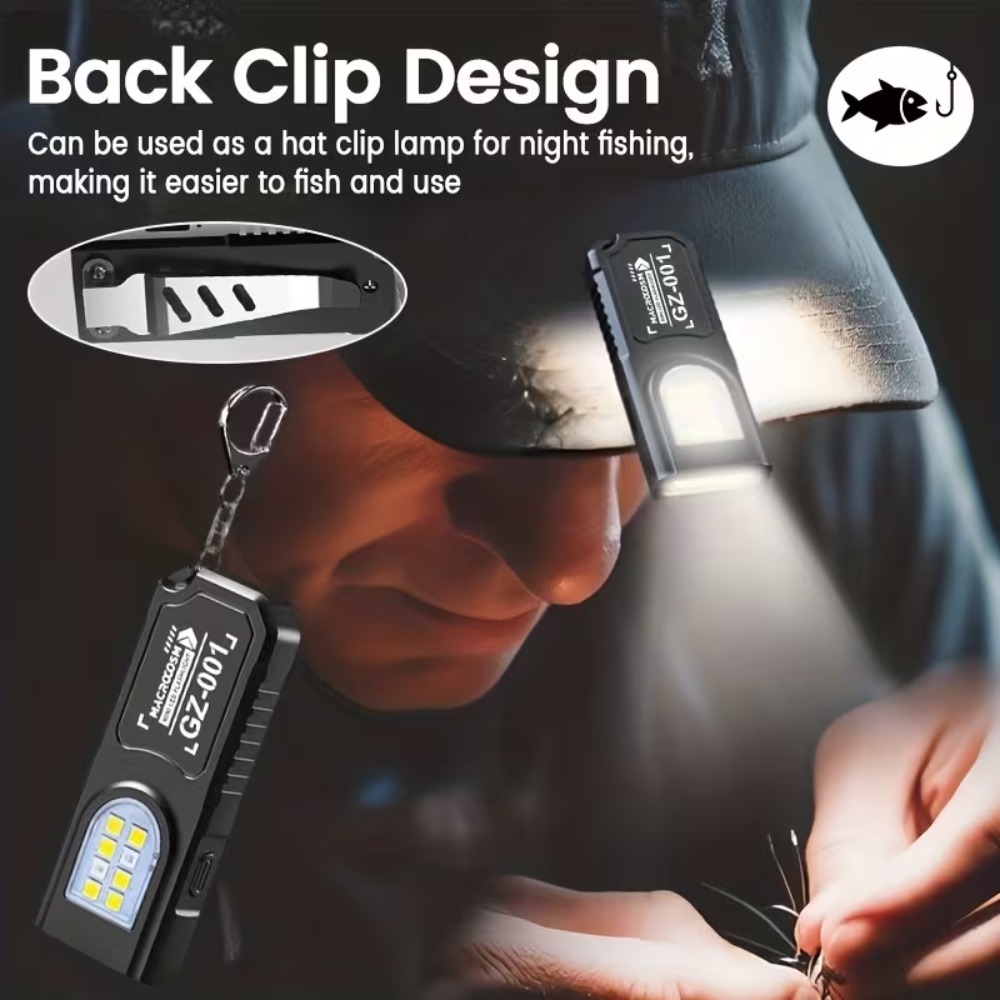 미니 COB LED 키체인 손전등 USB 충전식 토치  - Outdoor Lighting House 리뷰 및 가격